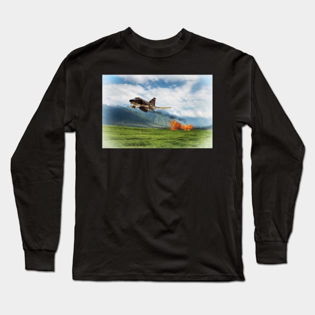 Phantom Bomb Run Long Sleeve T-Shirt by aviationart